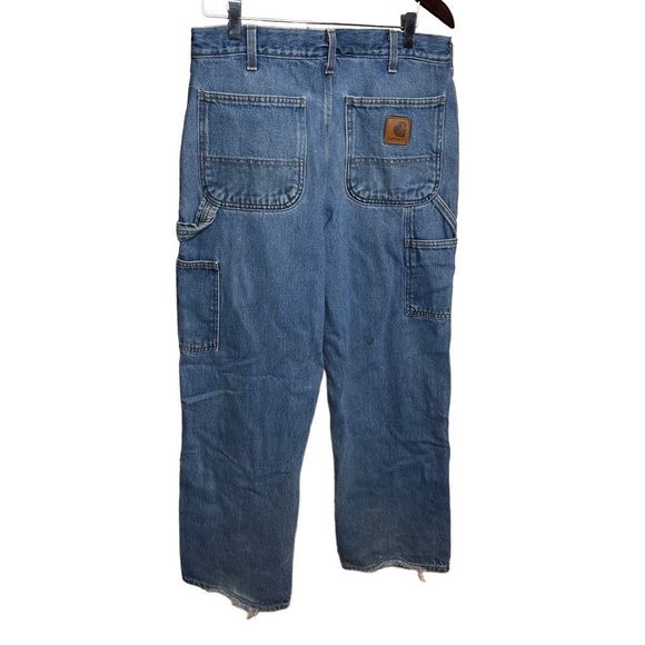 Carhartt Original Dungaree Carpenter Denim Jeans Pants 32X30 - Picture 4 of 7